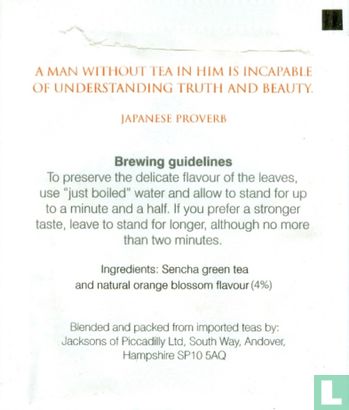 Chinese Sencha Green Tea with Natural Orange Blossem - Afbeelding 2
