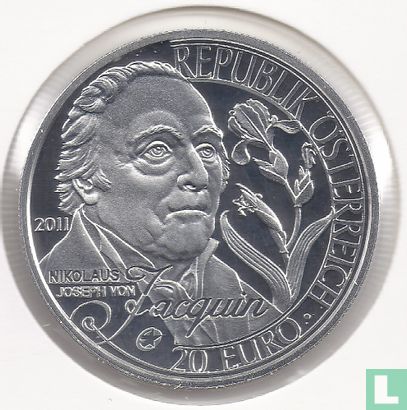 Austria 20 euro 2011 (PROOF) "Nikolaus Joseph von Jacquin" - Image 1