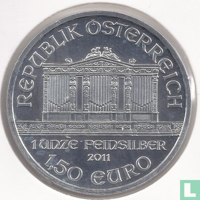 Oostenrijk 1½ euro 2011 "Wiener Philharmoniker" - Afbeelding 1