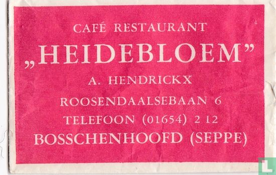 Café Restaurant "Heidebloem" - Afbeelding 1