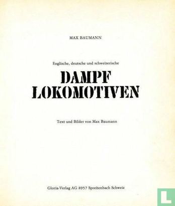 Englische, Deutsche und Schweizerische Dampflokomotiven - Afbeelding 3