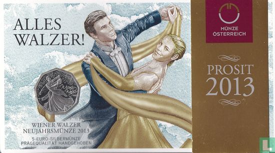 Oostenrijk 5 euro 2013 (zilver) "Wiener Walzer" - Afbeelding 3