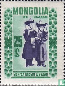 Feesten Mongoolse jeugd