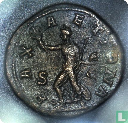 Romeinse Rijk, AE Sestertius,244-249 AD, Philippus I , Rome, 244-245 AD - Afbeelding 2