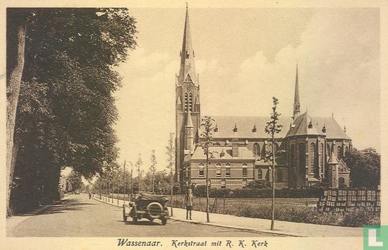 Wassenaar, Kerkstraat mit R.K. Kerk - Image 1