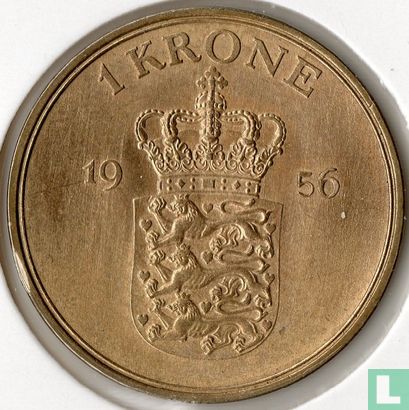 Denemarken 1 krone 1956 - Afbeelding 1