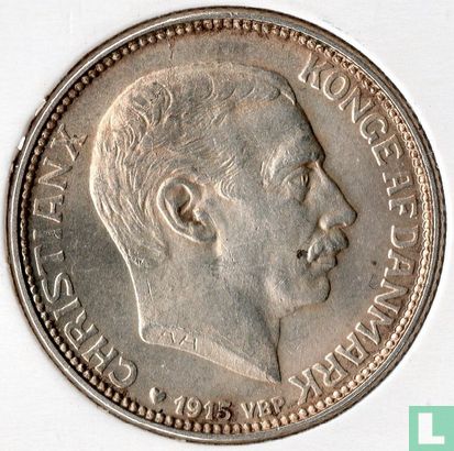 Denemarken 1 krone 1915 - Afbeelding 1