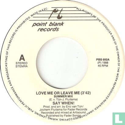 Love me or leave me - Image 3
