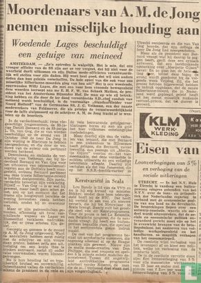 19491217 Moordenaars van A.M. de Jong nemen misselijke houding aan