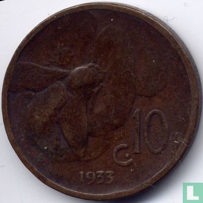 Italie 10 centesimi 1933 - Image 1