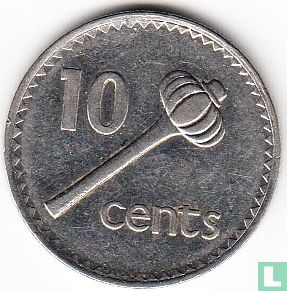 Fidji 10 cents 1990 - Image 2