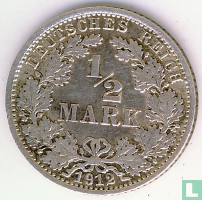 German Empire ½ mark 1912 (A) - Image 1