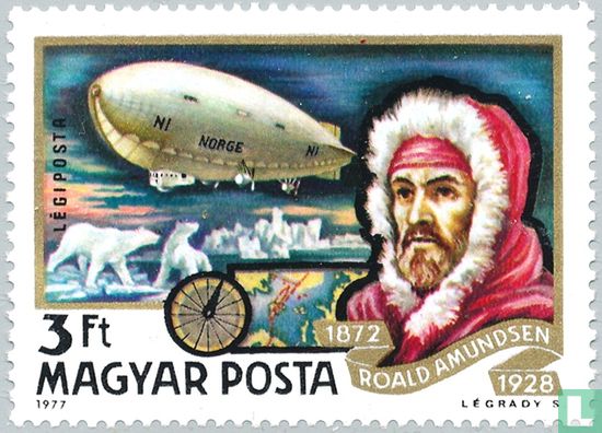 Amundsen en zijn luchtschip "Nr. 1 Norge"