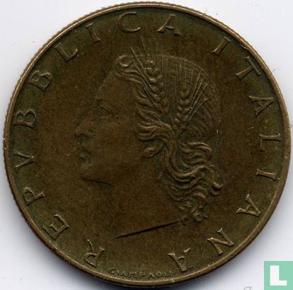 Italië 20 lire 1957 (plain 7) - Afbeelding 2