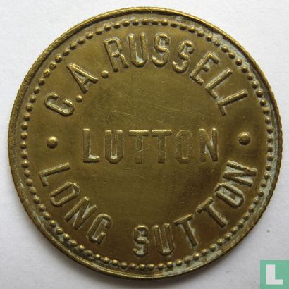 C.A. Russell - Lutton - Long Sutton 1 1/4D (Farm token / Fruit pickers token) - Image 1