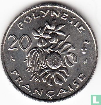 Polynésie française 20 francs 1993 - Image 2