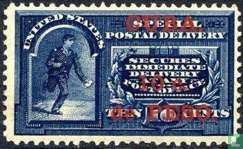 USA Express stamp with imprint