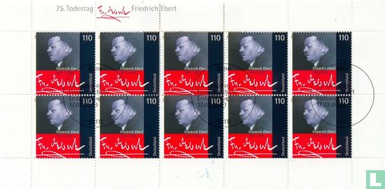 Ebert, Friedrich 75.TodesJahr