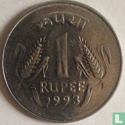 India 1 rupee 1993 (Calcutta) - Afbeelding 1