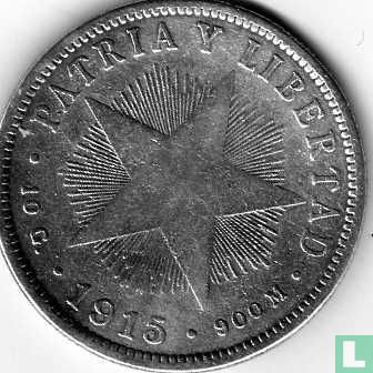 Cuba 40 centavos 1915 (type 3) - Afbeelding 1