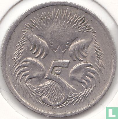 Australie 5 cents 1976 - Image 2