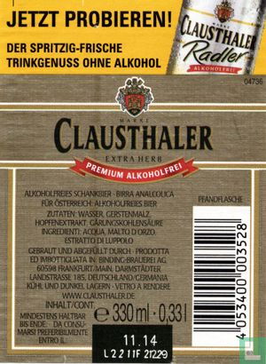 Clausthaler Premium Alkoholfrei - Image 2