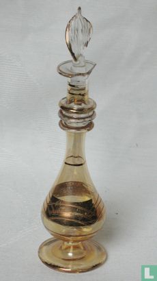 Egypte decorative bottle gold with glass stopper