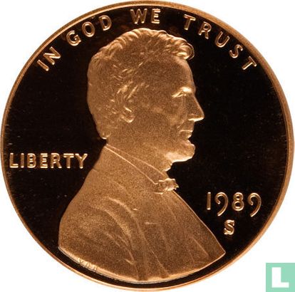 États-Unis 1 cent 1989 (BE) - Image 1