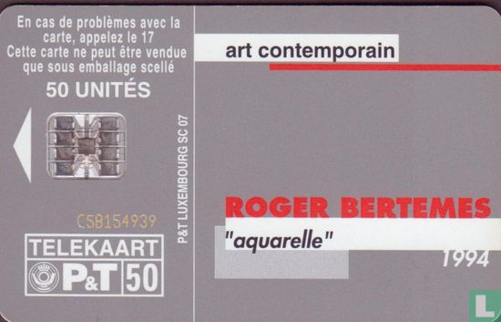Roger Bertemes "Aquarelle" 1994 - Afbeelding 2