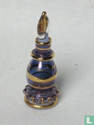 Mini decorative Egypte bottle blue/gold