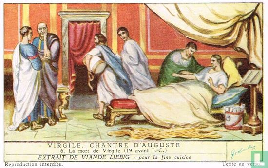 La mort de Virgile (19 avant J.- C.)