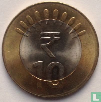 India 10 rupees 2012 (Hyderabad) - Afbeelding 2