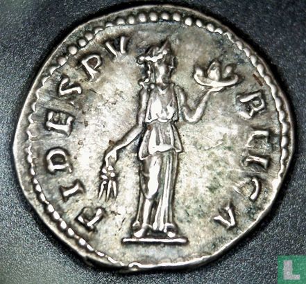 Romeinse Rijk, AR Denarius, 117-138 AD, Hadrianus, Rome, 134-138 AD - Afbeelding 2