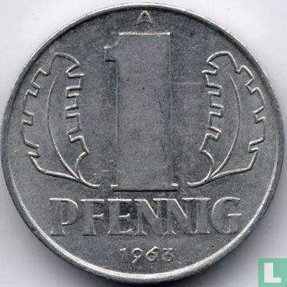 GDR 1 pfennig 1963 - Image 1