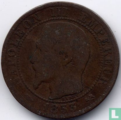 Frankrijk 5 centimes 1853 (B) - Afbeelding 1