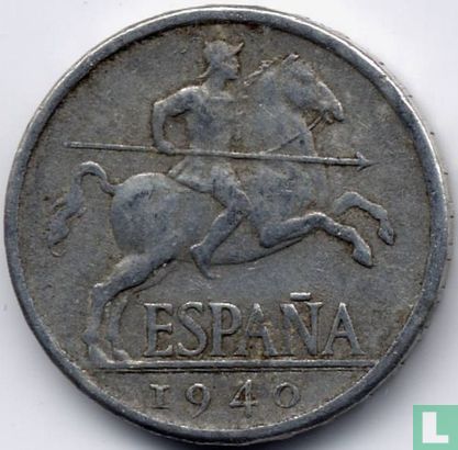 Spanje 5 centimos 1940  - Afbeelding 1