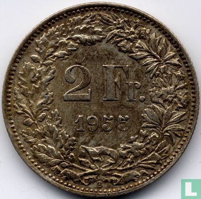 Zwitserland 2 francs 1955 - Afbeelding 1