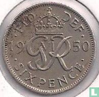 United Kingdom 6 pence 1950 - Image 1