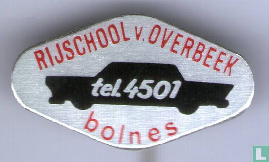 Rijschoool v. Overbeek Tel. 4501 Bolnes