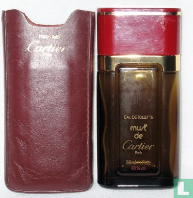 Must EdT 30ml in leather etui empty