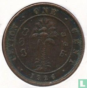 Ceylon 1 Cent 1926 - Bild 1