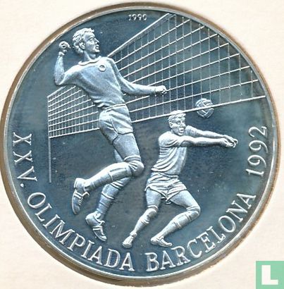 Cuba 10 pesos 1990 (PROOF) "1992 Summer Olympics in Barcelona - Volleyball" - Image 1
