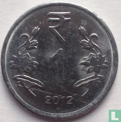 India 1 rupee 2012 (Hyderabad) - Afbeelding 1