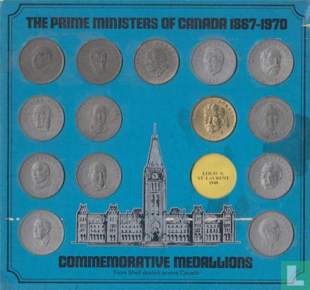 Canada PM - Set of Prime Ministers of Canada 1867 - 1970