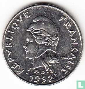 New Caledonia 10 francs 1992 - Image 1