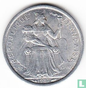 New Caledonia 1 franc 1982 - Image 1
