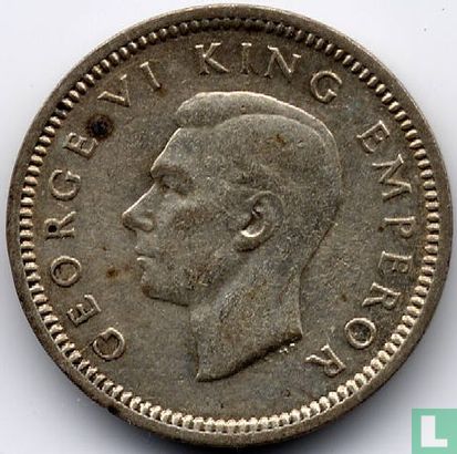 Nouvelle-Zélande 3 pence 1944 - Image 2
