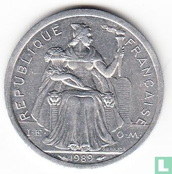 New Caledonia 2 francs 1989 - Image 1