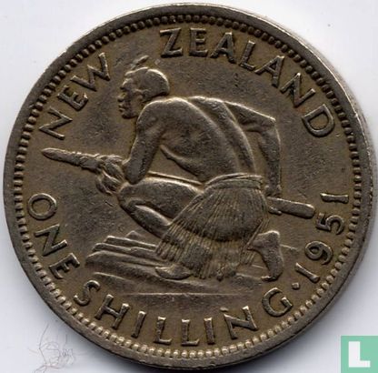New Zealand 1 shilling 1951 - Image 1