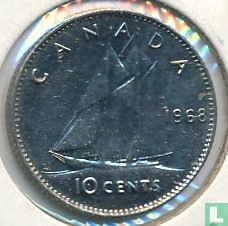 Canada 10 cents 1968 (nikkel - Philadelphia) - Afbeelding 1